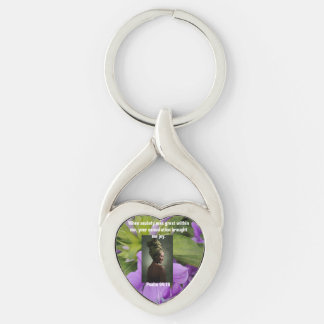 keychain, purple, green, prayer, protection, keychain