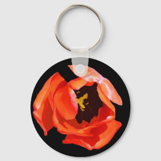 Keychain, "Red Tulip" Keychain