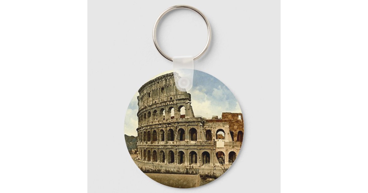 Keychain Rome, Colosseum Zazzle