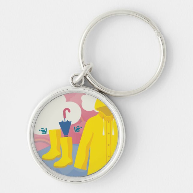 Keychain Spring Rainy Day (Front)