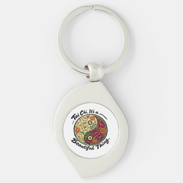 Keychain-Tai Chi is Beautiful  Keychain (Front)