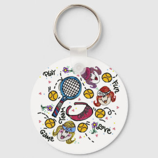 Keychain -Tennis Girls