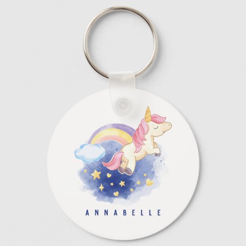 KEYCHAIN  UNICORN IN THE SKY