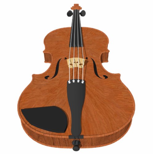Keychain Violin 3D Model Photo Sculpture