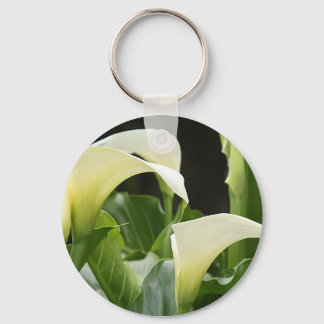 Keychain, "White Calla Lillies # 3159" Keychain