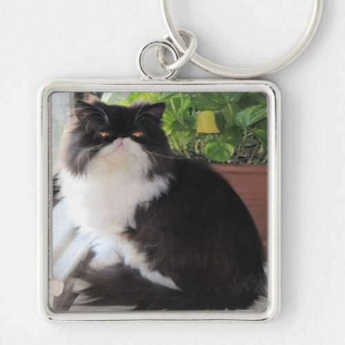 Keychain with a cat on it