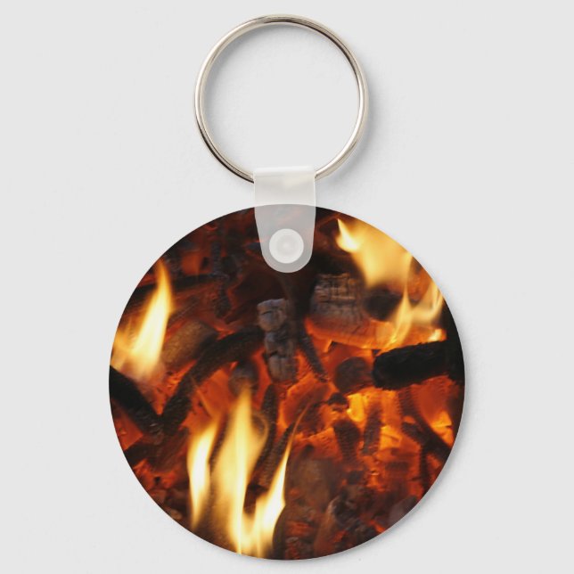 Keychain with burning fire (Front)