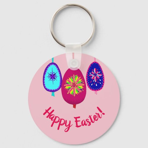 Keychain with Easter eggs design