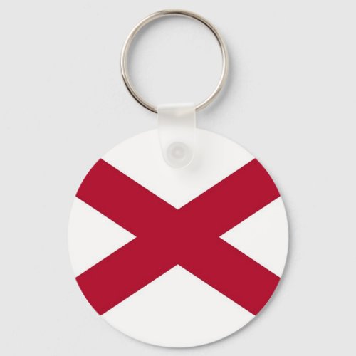 Keychain with Flag of Alabama State