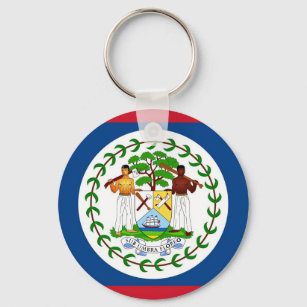 Keychain with Flag of Belize