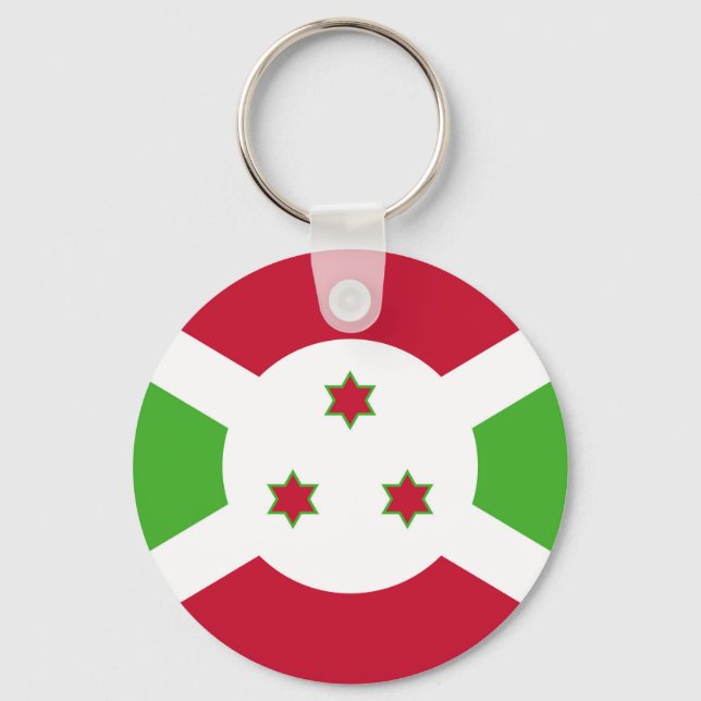 Keychain with Flag of Burundi (Front)