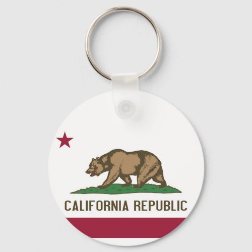Keychain with Flag of California State