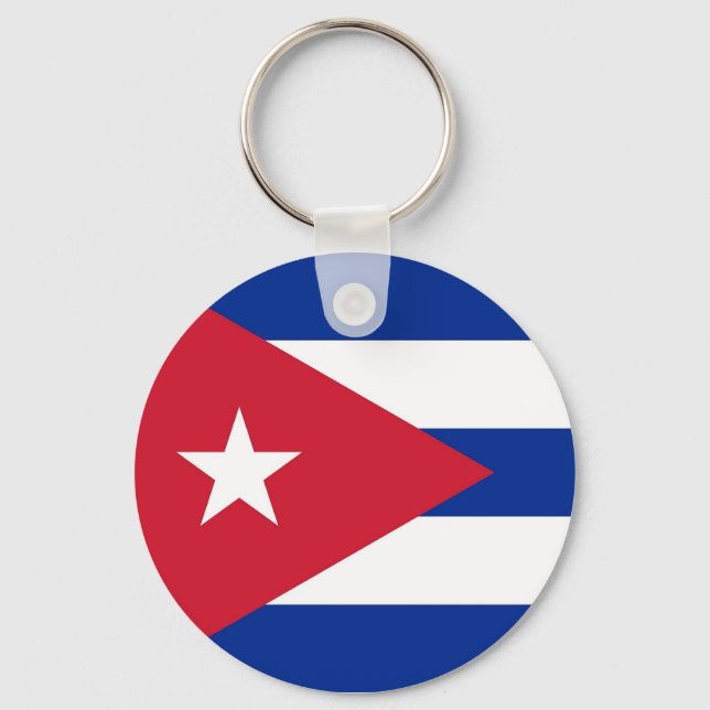 Keychain with Flag of Cuba (Front)