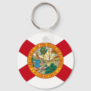 Keychain with Flag of Florida State