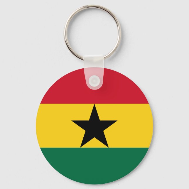 Keychain with Flag of Ghana (Front)