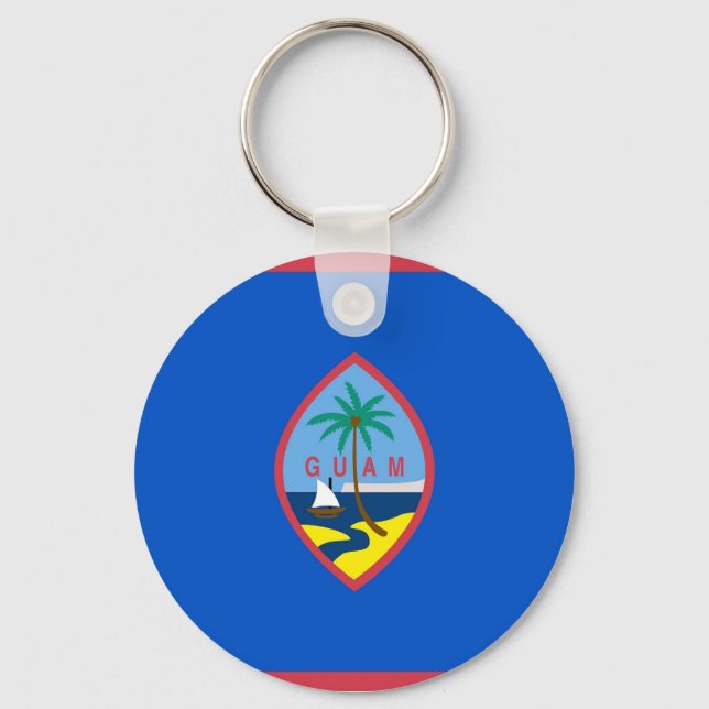Keychain with Flag of Guam (Front)