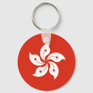 Keychain with Flag of Hong Kong,  China