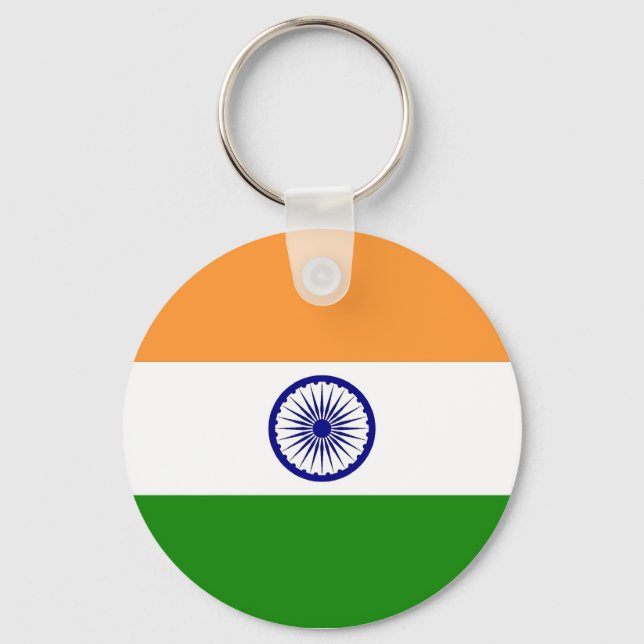 Keychain with Flag of India (Front)