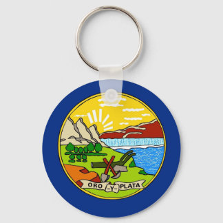Keychain with Flag of Montana State