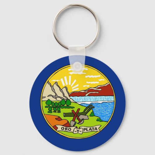 Keychain with Flag of Montana State