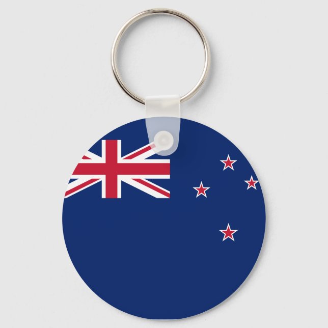 Keychain with Flag of New Zealand (Front)