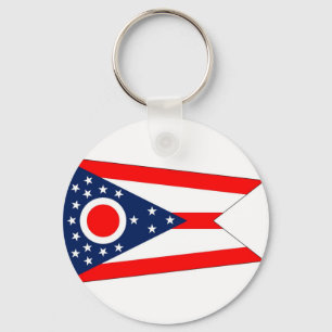 Keychain with Flag of Ohio State