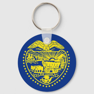 Keychain with Flag of Oregon State