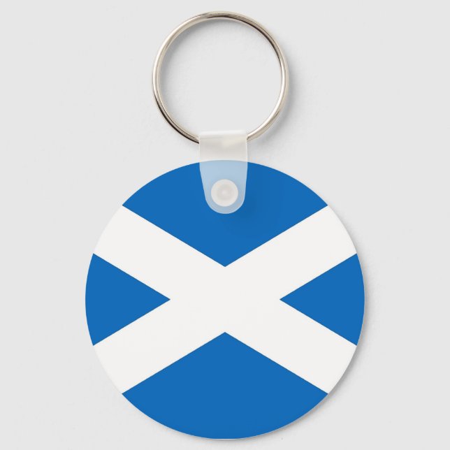 Keychain with Flag of the Scotland United Kingdom (Front)