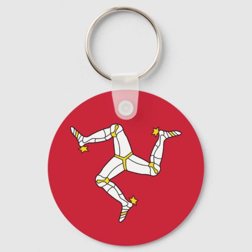 Keychain with Isle of Man Flag United Kingdom