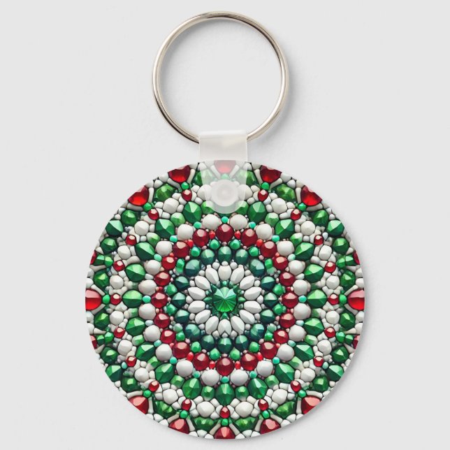 Keychain with Italian Colors Design (Front)