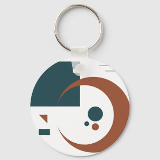 Keychain with lovely geometric design