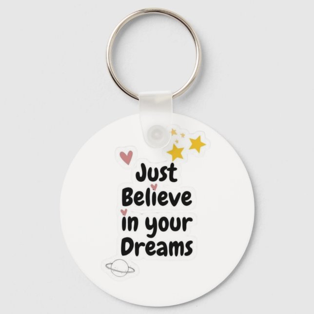 Keychain with motivate sentence  (Front)
