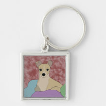 Keychain with small Dog design