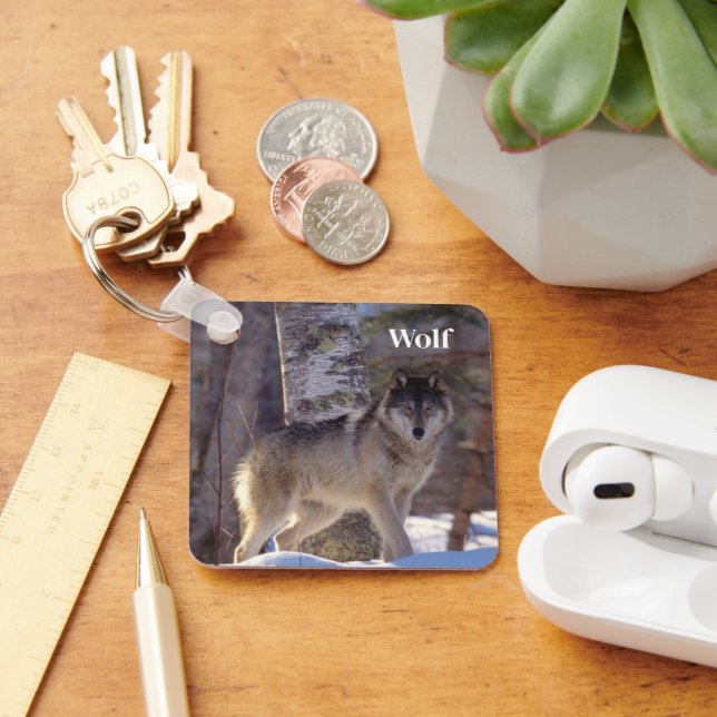 Keychain-Wolf Keychain (Desk)