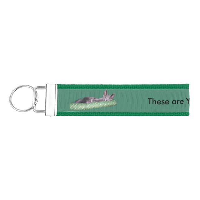 Keychain (Wrst) - Naughty Kitten (Keys on Left)