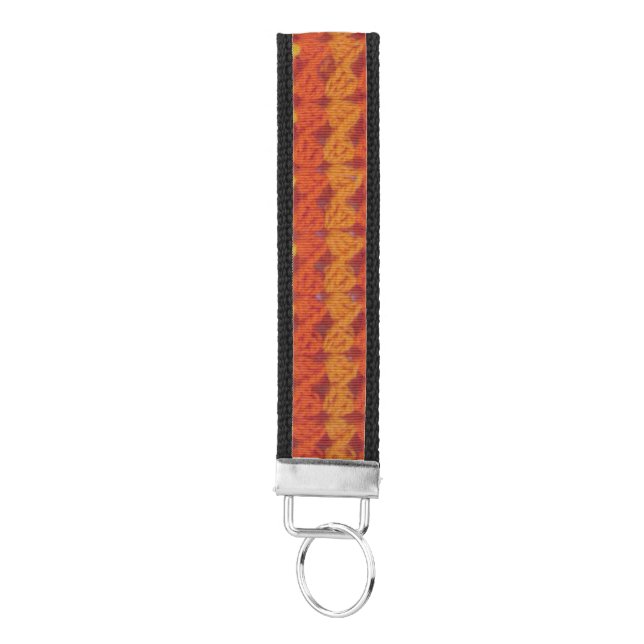 Keychain (Wrst) - Shades of Orange (Keys on Bottom)
