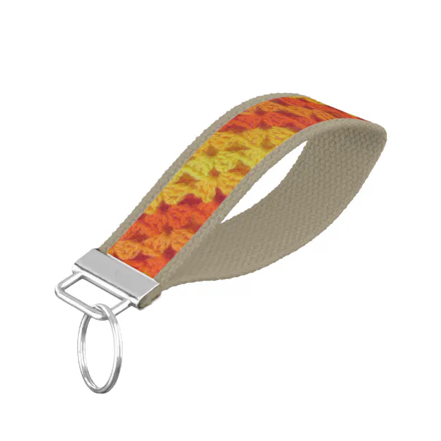 Keychain (Wrst) - Shades of Yellow and Orange (Angled Down)