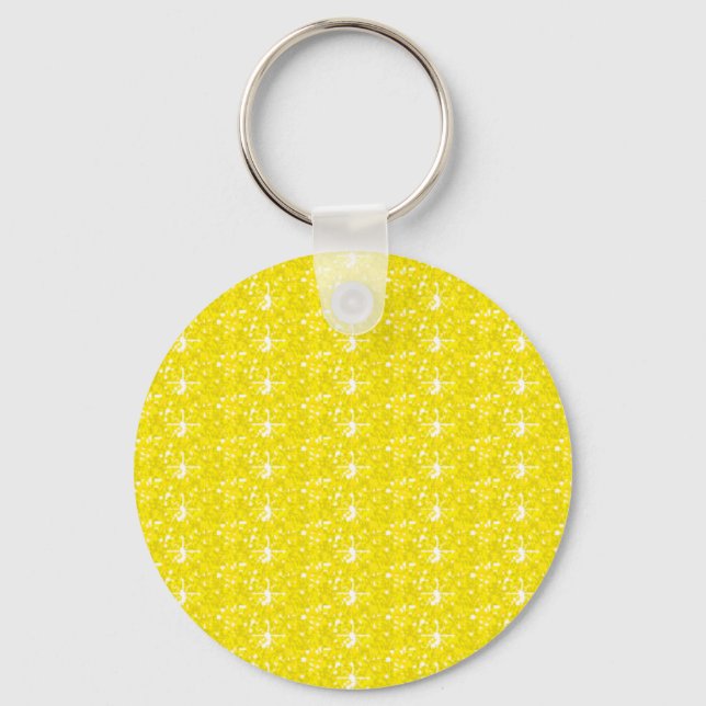 Keychain Yellow Glitter (Front)