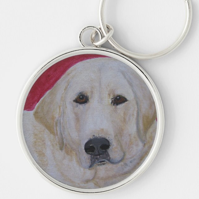 Keychain, Yellow Labrador Retriever Keychain (Front)