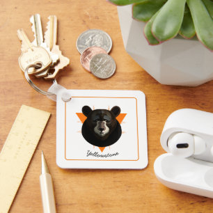 Keychain-Yellowstone Bear Keychain