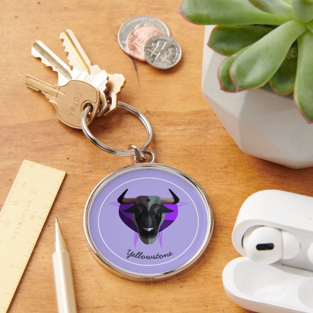 Keychain-Yellowstone Buffalo Keychain (Desk)