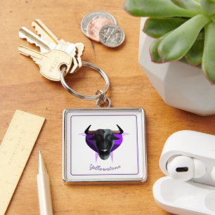 Keychain-Yellowstone Buffalo Keychain