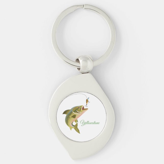 Keychain-Yellowstone Fishing Keychain (Front)