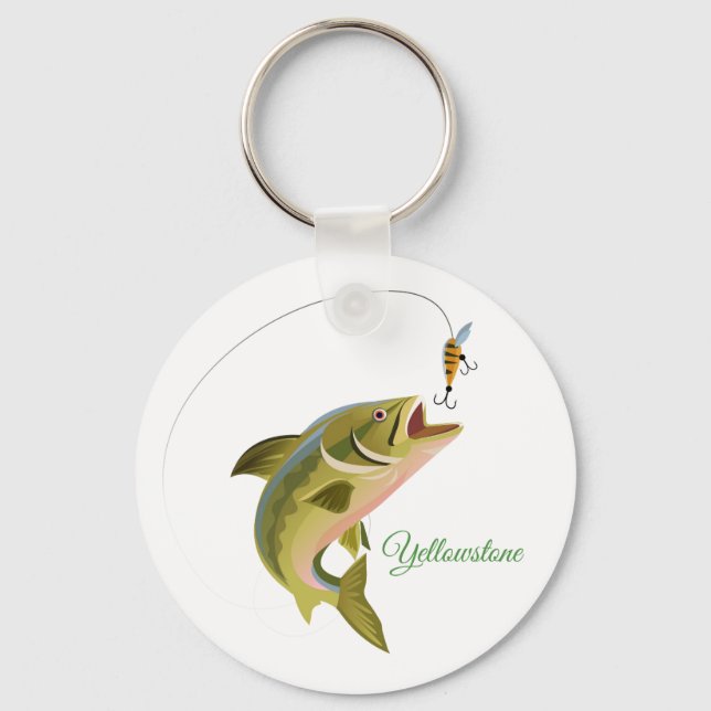 Keychain-Yellowstone Fishing Keychain (Front)