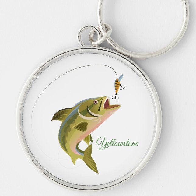 Keychain-Yellowstone Fishing Keychain (Front)