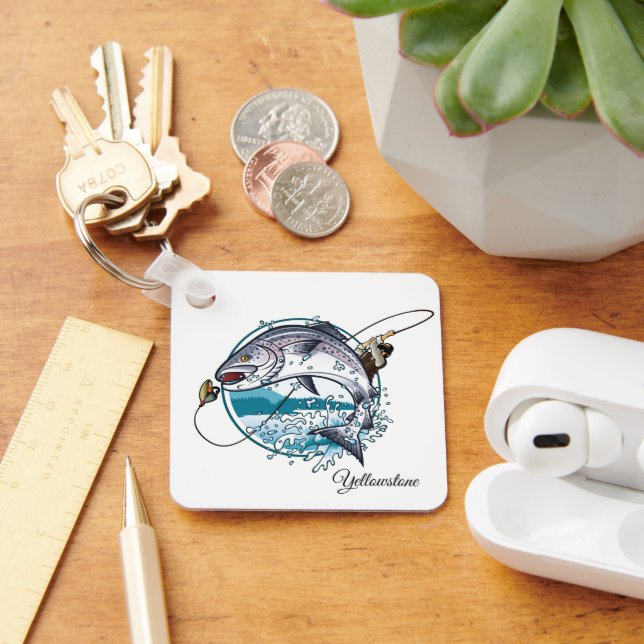 Keychain-Yellowstone Fishing Keychain (Desk)