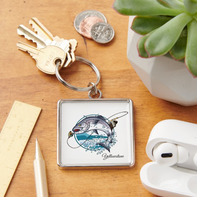 Keychain-Yellowstone Fishing Keychain (Desk)