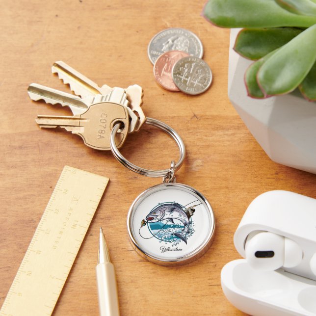 Keychain-Yellowstone Fishing Keychain (Desk)