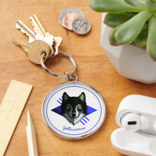 Keychain-Yellowstone Wolf Keychain