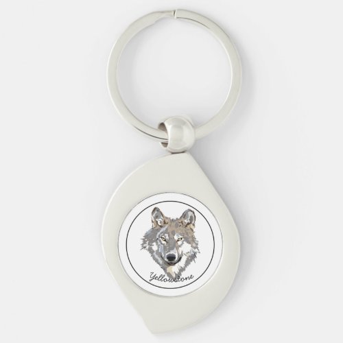 Keychain_Yellowstone Wolf Keychain